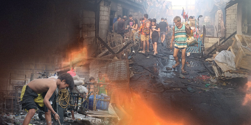 필리핀 톤도 마을 화재 긴급구호