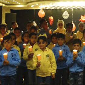 요르단 암만 시리아 아동 성탄행사