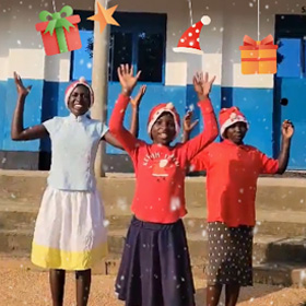 세계교육문화원 | 귀여운 우간다 위스쿨 아이들의 크리스마스 챌린지