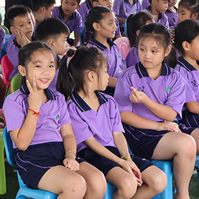 라오스 엘림 초등학교 아이들