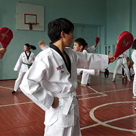 키르기스스탄 청각장애 태권도교실