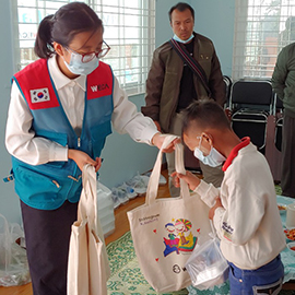 미얀마 매따웅유아 어학당 개소식