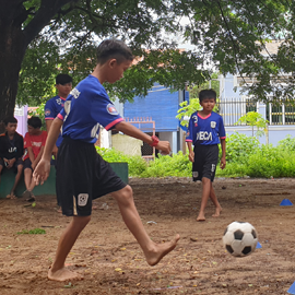 캄보디아 WEFC 껀달 축구교실