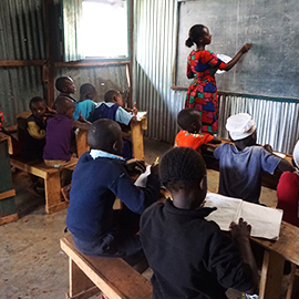 케냐 방과후교실 수업모습