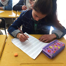 요르단 시리아 난민 음악교실 이론 공부