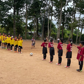 캄보디아 WEFC 껀달 축구교실