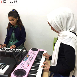 요르단 시리아 난민 음악교실
