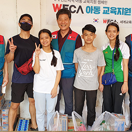 캄보디아 결연아동 물품전달_1
