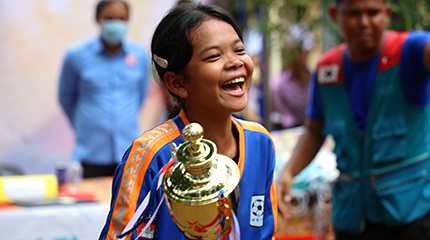 WEFC 축구단 캄보디아 위카배 축구결승대회 진행