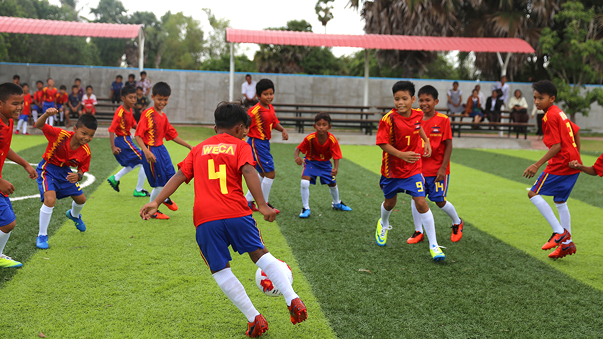 캄보디아 WEFC 축구 시합